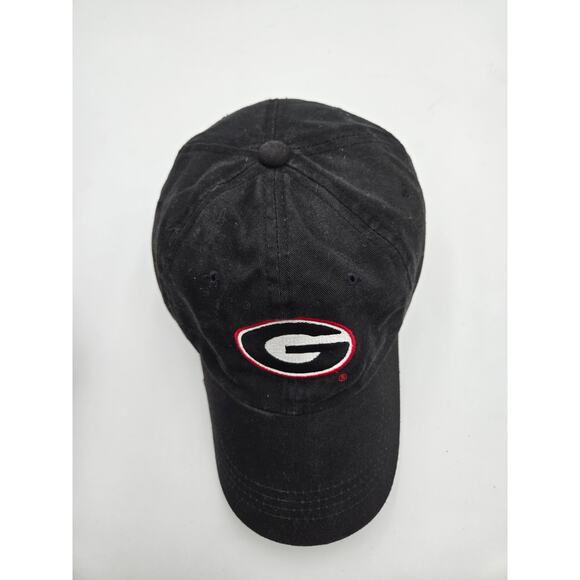 Georgia Bulldogs “G” Strapback Hat Black Adjustable NCAA Cap - Picture 3 of 5